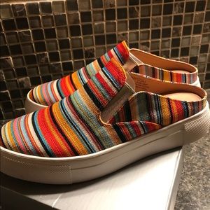 Western Serape Mules, slide one shoes